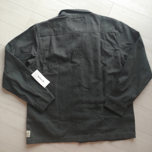 HURLEY NEW Bixby Canvas Shirt Jacket Grey - Picture 2 of 8